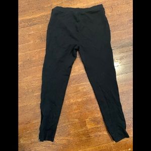 Black stretch pants